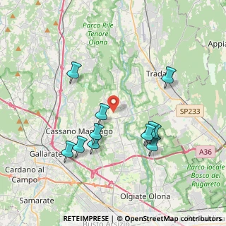 Mappa 21050 Cairate VA, Italia (3.70818)