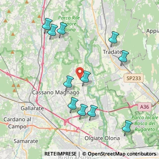 Mappa 21050 Cairate VA, Italia (4.47545)