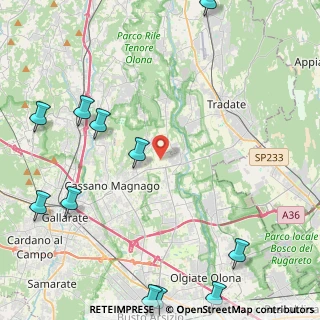 Mappa 21050 Cairate VA, Italia (6.41273)