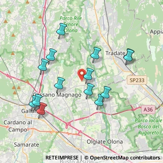 Mappa 21050 Cairate VA, Italia (3.94929)