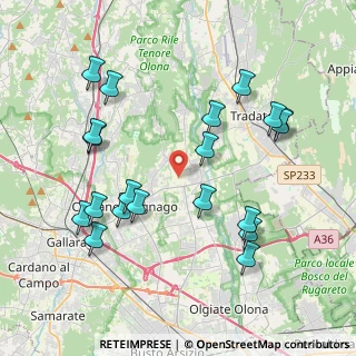 Mappa 21050 Cairate VA, Italia (4.289)