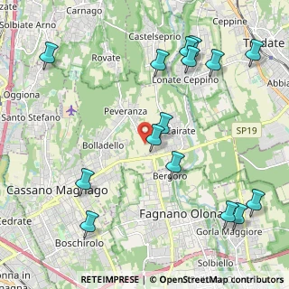 Mappa 21050 Cairate VA, Italia (2.57933)