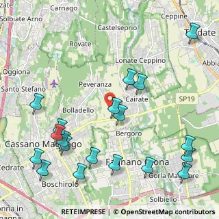Mappa 21050 Cairate VA, Italia (2.66632)