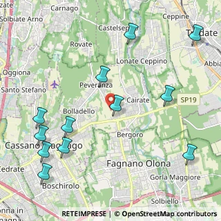Mappa 21050 Cairate VA, Italia (2.64417)