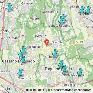 Mappa 21050 Cairate VA, Italia (3.14769)