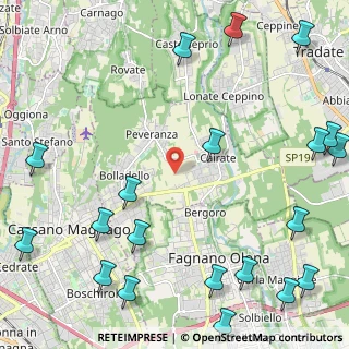 Mappa 21050 Cairate VA, Italia (3.2925)