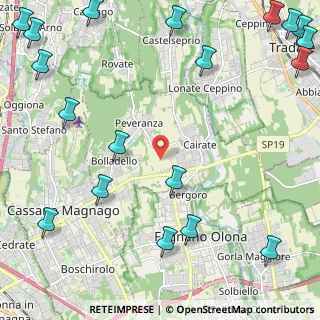 Mappa 21050 Cairate VA, Italia (3.46737)