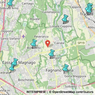 Mappa 21050 Cairate VA, Italia (3.36182)