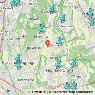 Mappa 21050 Cairate VA, Italia (3.325)
