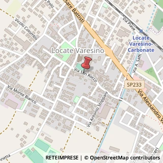 Mappa Via San Rocco, 24, 22070 Locate Varesino, Como (Lombardia)