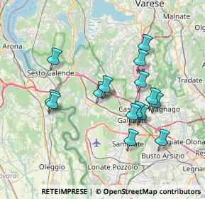 Mappa Via Europa, 21010 Arsago Seprio VA, Italia (6.74467)