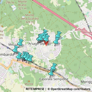 Mappa Via Dante, 21010 Arsago Seprio VA, Italia (0.9285)