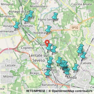 Mappa Via Francesco Sforza, 20823 Lentate sul Seveso MB, Italia (2.444)