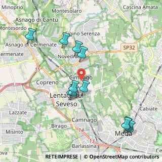 Mappa Via Francesco Sforza, 20823 Lentate sul Seveso MB, Italia (2.06909)
