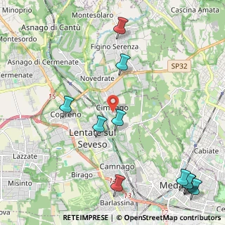 Mappa Via Francesco Sforza, 20823 Lentate sul Seveso MB, Italia (2.91455)