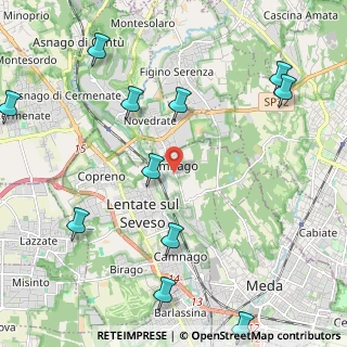 Mappa Via Montebello, 20823 Lentate sul Seveso MB, Italia (2.78364)