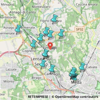 Mappa Via Francesco Sforza, 20823 Lentate sul Seveso MB, Italia (2.11353)