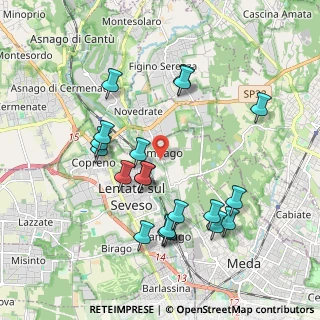 Mappa Via Francesco Sforza, 20823 Lentate sul Seveso MB, Italia (1.9565)