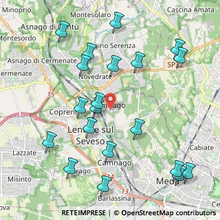 Mappa Via Montebello, 20823 Lentate sul Seveso MB, Italia (2.409)