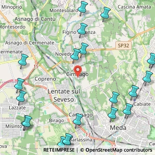 Mappa Via Francesco Sforza, 20823 Lentate sul Seveso MB, Italia (3.2135)