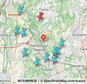Mappa Via Francesco Sforza, 20823 Lentate sul Seveso MB, Italia (4.19091)