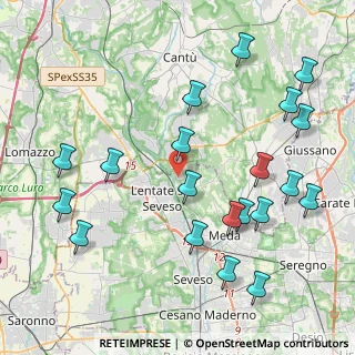 Mappa Via Francesco Sforza, 20823 Lentate sul Seveso MB, Italia (4.819)