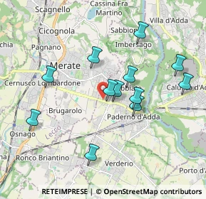 Mappa Via Greppi, 23899 Robbiate LC, Italia (1.77)