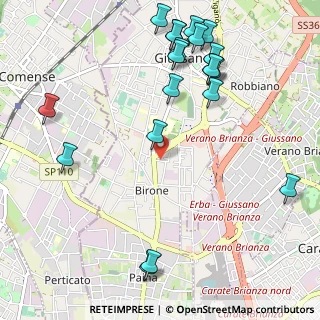 Mappa Via E. Torricelli, 20833 Giussano MB, Italia (1.3095)