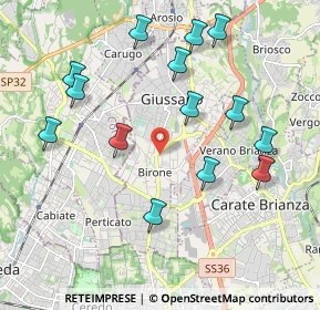 Mappa Via E. Torricelli, 20833 Giussano MB, Italia (2.10929)