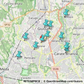 Mappa Via E. Torricelli, 20833 Giussano MB, Italia (1.82182)