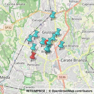 Mappa Via E. Torricelli, 20833 Giussano MB, Italia (1.145)