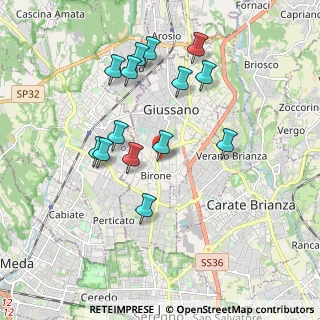 Mappa Via E. Torricelli, 20833 Giussano MB, Italia (1.795)