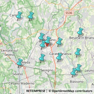 Mappa Via E. Torricelli, 20833 Giussano MB, Italia (4.37077)