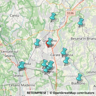 Mappa Via E. Torricelli, 20833 Giussano MB, Italia (4.54308)