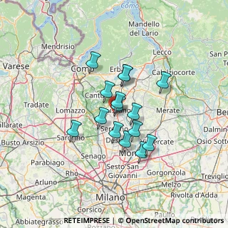 Mappa Via E. Torricelli, 20833 Giussano MB, Italia (9.59533)