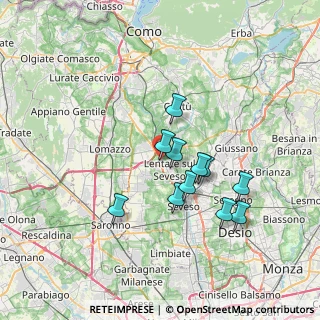 Mappa Via Asiago, 20030 Lentate sul Seveso MB, Italia (5.94091)