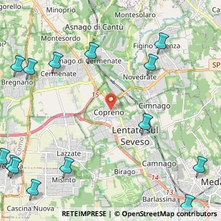 Mappa Via Asiago, 20030 Lentate sul Seveso MB, Italia (3.55071)