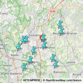 Mappa Via Papa Pio XII, 20843 Verano Brianza MB, Italia (4.16583)