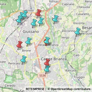 Mappa Via Papa Pio XII, 20843 Verano Brianza MB, Italia (2.39214)