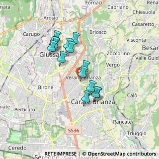 Mappa Via Papa Pio XII, 20843 Verano Brianza MB, Italia (1.43857)