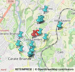 Mappa Via Carlo Alberto Dalla Chiesa, 20841 Carate Brianza MB, Italia (0.853)