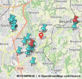 Mappa Via Carlo Alberto Dalla Chiesa, 20841 Carate Brianza MB, Italia (2.3975)