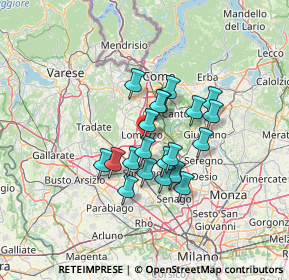 Mappa Via del Lavoro, 22074 Lomazzo CO, Italia (9.917)