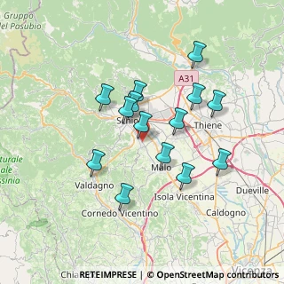 Mappa Via Martiri della Libertà, 36030 San Vito di Leguzzano VI, Italia (6.07929)