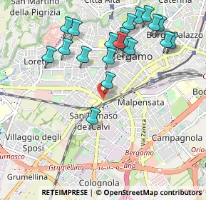 Mappa Via San Giorgio, 24127 Bergamo BG, Italia (1.0705)