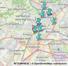 Mappa Via San Giorgio, 24127 Bergamo BG, Italia (1.82818)