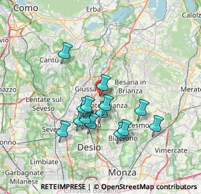 Mappa Vicolo Pretorio, 20843 Verano Brianza MB, Italia (6.005)