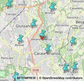 Mappa Vicolo Pretorio, 20843 Verano Brianza MB, Italia (3.0125)