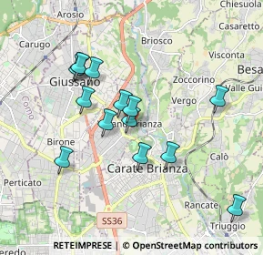 Mappa Vicolo Pretorio, 20843 Verano Brianza MB, Italia (1.67357)