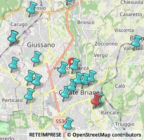 Mappa Vicolo Pretorio, 20843 Verano Brianza MB, Italia (2.3245)